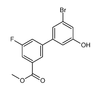 methyl 3-(3-bromo-5-hydroxyphenyl)-5-fluorobenzoate Structure