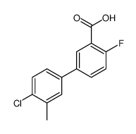 5-(4-chloro-3-methylphenyl)-2-fluorobenzoic acid Structure