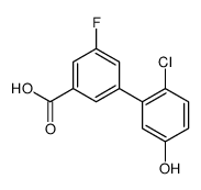 3-(2-chloro-5-hydroxyphenyl)-5-fluorobenzoic acid结构式