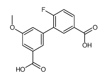 3-(3-carboxy-5-methoxyphenyl)-4-fluorobenzoic acid Structure