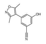 3-(3,5-dimethyl-1,2-oxazol-4-yl)-5-hydroxybenzonitrile Structure