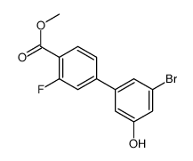 methyl 4-(3-bromo-5-hydroxyphenyl)-2-fluorobenzoate Structure