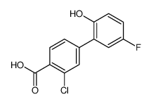 2-chloro-4-(5-fluoro-2-hydroxyphenyl)benzoic acid结构式