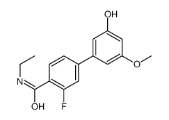 N-ethyl-2-fluoro-4-(3-hydroxy-5-methoxyphenyl)benzamide Structure