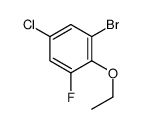 1-bromo-5-chloro-2-ethoxy-3-fluorobenzene Structure