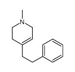 1-methyl-4-(2-phenylethyl)-3,6-dihydro-2H-pyridine结构式