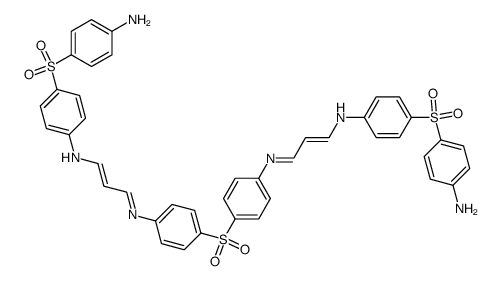 Bi-(p-<3-(4-sulfanilyl-anilino)-allylidenamino>-phenyl)-sulfon结构式
