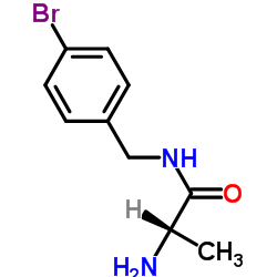 N-(4-Bromobenzyl)alaninamide Structure