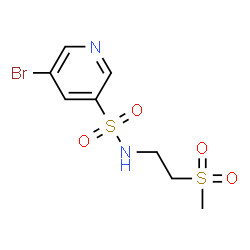 5-bromo-N-(2-(Methylsulfonyl)ethyl)pyridine-3-sulfonamide Structure