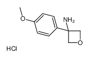 3-(4-Methoxyphenyl)oxetan-3-amine hydrochloride structure