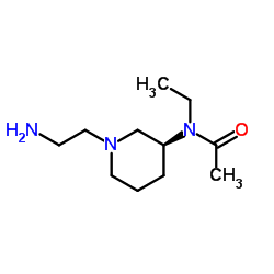 N-[(3S)-1-(2-Aminoethyl)-3-piperidinyl]-N-ethylacetamide结构式