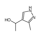 1-(3-甲基-1H-吡唑-4-基)乙醇结构式