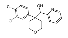 [4-(3,4-dichlorophenyl)oxan-4-yl]-pyridin-2-ylmethanol结构式