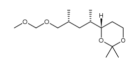 (S)-4-((2S,4R)-5-(methoxymethoxy)-4-methylpentan-2-yl)-2,2-dimethyl-1,3-dioxane结构式
