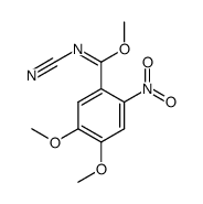 methyl N-cyano-4,5-dimethoxy-2-nitrobenzimidate Structure