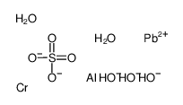 aluminum,dioxido(dioxo)chromium,lead(2+),hydroxide,sulfate Structure