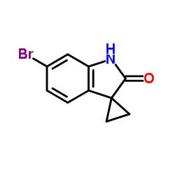 6'-BROMOSPIRO[CYCLOPROPANE-1,3'-INDOLIN]-2'-ONE结构式