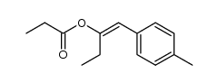 (E)-1-(p-tolyl)but-1-en-2-yl propionate结构式