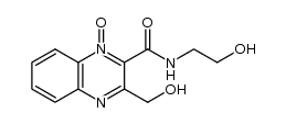 2-((2-hydroxyethyl)carbamoyl)-3-(hydroxymethyl)quinoxaline 1-oxide结构式