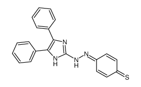 4-[(4,5-diphenyl-1H-imidazol-2-yl)hydrazinylidene]cyclohexa-2,5-diene-1-thione Structure