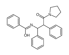 N-(3-oxo-1,2-diphenyl-3-pyrrolidin-1-ylpropyl)benzamide结构式