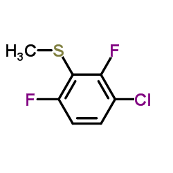 3-Chloro-2,6-difluorothioanisole结构式