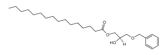 1-O-benzyl-3-O-palmitoyl-sn-glycerol结构式