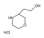 2-[(3S)-morpholin-3-yl]ethanol,hydrochloride结构式