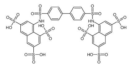 8,8'-((1,1'-Biphenyl)-4,4'-diylbis(sulfonylimino))bis-1,3,6-naphthalenetrisulfonic acid Structure