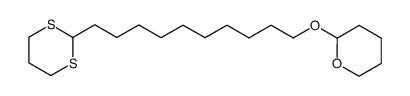 2-((10-(1,3-dithian-2-yl)decyl)oxy)tetrahydro-2H-pyran Structure