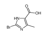 2-Bromo-4-methyl-1H-imidazole-5-carboxylic acid结构式