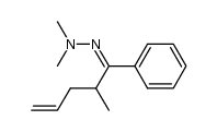 N,N-dimethylhydrazone de methyl-2 phenyl-1 pentene-4 one Structure