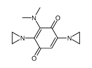 2,5-bis(aziridin-1-yl)-3-(dimethylamino)cyclohexa-2,5-diene-1,4-dione结构式