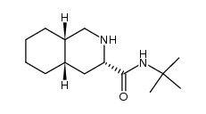 [3S-(3α,4αβ,8αβ)]-N-(tert-butyl)decahydro-3-isoquinolinecarboxamide Structure