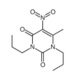 6-methyl-5-nitro-1,3-dipropylpyrimidine-2,4-dione Structure
