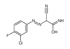 2-[(3-chloro-4-fluorophenyl)diazenyl]-2-cyanoacetamide Structure