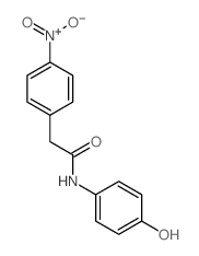 N-(4-hydroxyphenyl)-2-(4-nitrophenyl)acetamide结构式