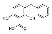 3-benzyl-2,6-dihydroxybenzoic acid结构式