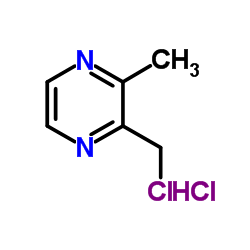 2-(氯甲基)-3-甲基吡嗪盐酸盐结构式