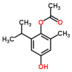 4-Hydroxy-2-isopropyl-6-methylphenyl acetate Structure