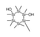 1,3-dihydroxy-1,2,2,3,4,4,5,5,6,6-decamethylhexasilinane结构式