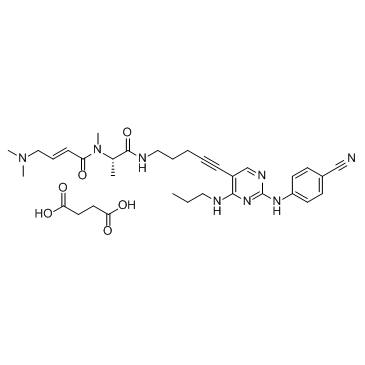 FLT3-IN-1琥珀酸酯结构式