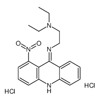 diethyl-[2-[(1-nitroacridin-9-yl)azaniumyl]ethyl]azanium,dichloride结构式