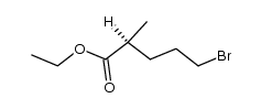 (S)-5-bromo-2-methyl-pentanoic acid ethyl ester Structure