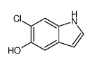 1H-Indol-5-ol,6-chloro- Structure