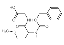 2-[[4-methylsulfanyl-2-(phenylmethoxycarbonylamino)butanoyl]amino]acetic acid结构式