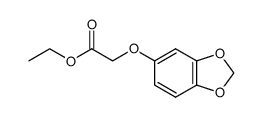 ethyl (benzo[1,3]dioxol-5-yloxy)acetate结构式