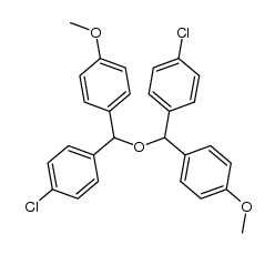 bis[(p-anisyl)(4-chlorophenyl)methyl] ether结构式