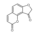 dihydrofuro[2,3-h]coumarin-9-one结构式