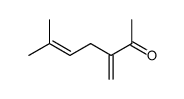 5-Hepten-2-one, 6-methyl-3-methylene- (9CI) Structure